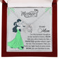 MOTHER DAY, Mother's Day Necklace, Message Card Mom, Lucky Necklace