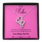 BIRTHDAY MOM NECKLACE To A Beautiful Mom, To My Mother, Gift Mother, Jewelry Gift, Women's Gift
