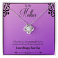 BIRTHDAY MOM Day Necklace, To A Beautiful Mom, To My Mother, Gift Mother