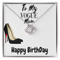 Happy Birthday Wife, Vogue Fashion, Wife Necklace Gift for Birthday, Birthday Gift Wife