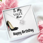 Happy Birthday Wife, Vogue Fashion, Wife Necklace Gift for Birthday, Birthday Gift Wife