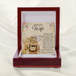 Happy Birthday, To My Beautiful Wife, Anniversary Necklace, Message Card Gift