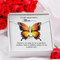BIRTHDAY MOM Necklace, Message Card Mom, Alluring Beauty Necklace, Gift for Mom, Mama Necklace