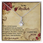 BIRTHDAY MOM Necklace, Message Card Mom, Alluring Beauty Necklace