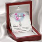 BIRTHDAY MOM Necklace, Message Card Mom, Alluring Beauty Necklace