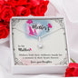 BIRTHDAY MOM Necklace, Message Card Mom, Alluring Beauty Necklace