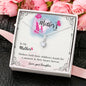BIRTHDAY MOM Necklace, Message Card Mom, Alluring Beauty Necklace