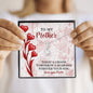 BIRTHDAY MOM Necklace, Message Card Mom, Alluring Beauty Necklace