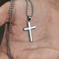 Happy Father's Day Necklace Cross, Dad Gift from Son, Message Card Necklace