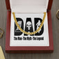 FATHER'S DAY Necklace, DAD Gift, Happy Father's Day To My Dad, Cuban Link Chain, Gift for Dad