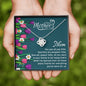 MOTHER DAY, Mother's Day Necklace, Message Card Mom, Love Knot Necklace