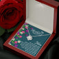 MOTHER DAY, Mother's Day Necklace, Message Card Mom, Love Knot Necklace