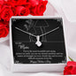 MOTHER DAY, Mother's Day Necklace, Message Card Mom, Love Knot Necklace