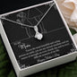MOTHER DAY, Mother's Day Necklace, Message Card Mom, Love Knot Necklace