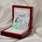 MOTHER DAY, Mother's Day Necklace, Message Card Mom, Lucky Necklace