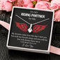 To My Riding Partner, Harley Lovers, Alluring Beauty, Message Card Necklace