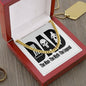 FATHER'S DAY Necklace, DAD Gift, Happy Father's Day To My Dad, Cuban Link Chain, Gift for Dad