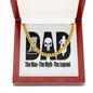 FATHER'S DAY Necklace, DAD Gift, Happy Father's Day To My Dad, Cuban Link Chain, Gift for Dad