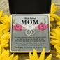 Best Bonus Mom Necklace, Perfect Pair Cubic Zirconia Necklace, For Mom's Birthday