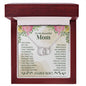 Birthday Mom, To My Beautiful Mom Necklace, Perfect Pair, Cubic Zirconia Necklace