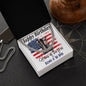 Happy Birthday Veteran Necklace, Cuban Link Chain Necklace