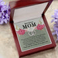 Best Bonus Mom Necklace, Perfect Pair Cubic Zirconia Necklace, For Mom's Birthday