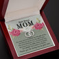 Best Bonus Mom Necklace, Perfect Pair Cubic Zirconia Necklace, For Mom's Birthday