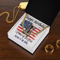 Happy Birthday Veteran Necklace, Cuban Link Chain Necklace