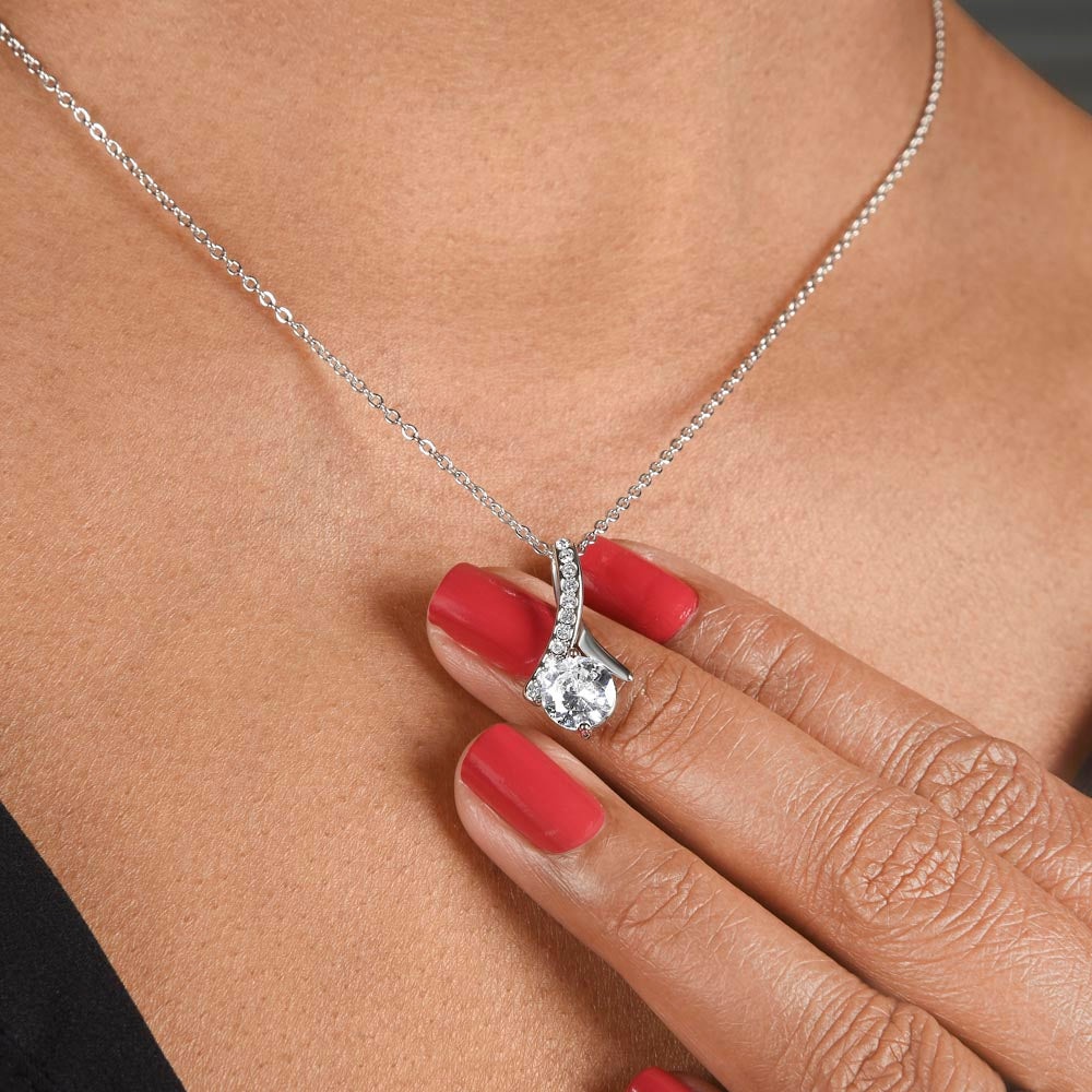To My Riding Partner, Harley Lovers, Alluring Beauty, Message Card Necklace