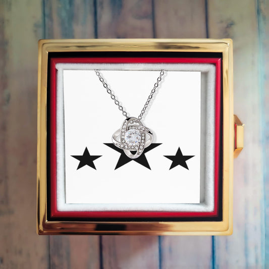 Your my Super Star Love Knot Necklace