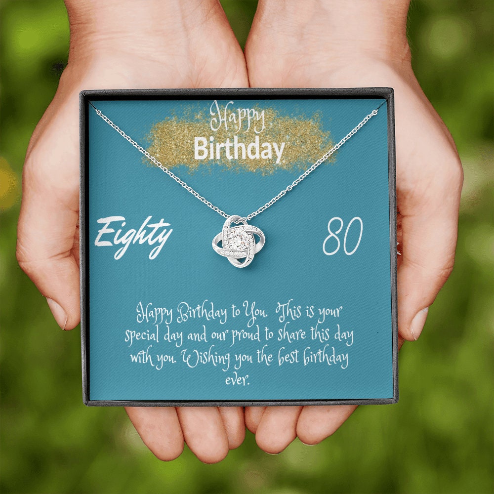 Love Knot, 80th Birthday For Her Gift, 80th Birthday Gift For Her, Eighteenth Birthday