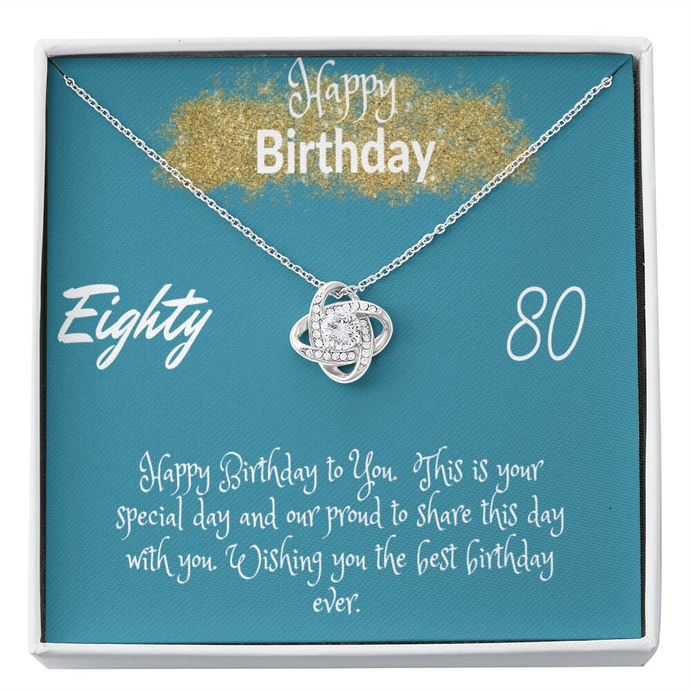 Love Knot, 80th Birthday For Her Gift, 80th Birthday Gift For Her, Eighteenth Birthday