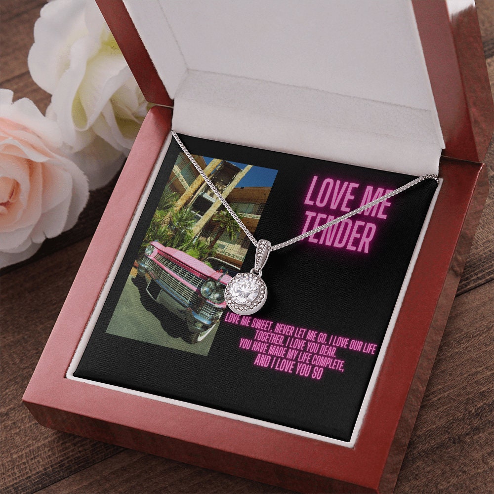 Elvis Presley Necklace Charm, Love Me Tender, Elvis Inspiration, Elvis Fans, Pink Cadillac Gift