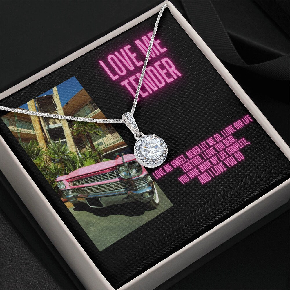 Elvis Presley Necklace Charm, Love Me Tender, Elvis Inspiration, Elvis Fans, Pink Cadillac Gift