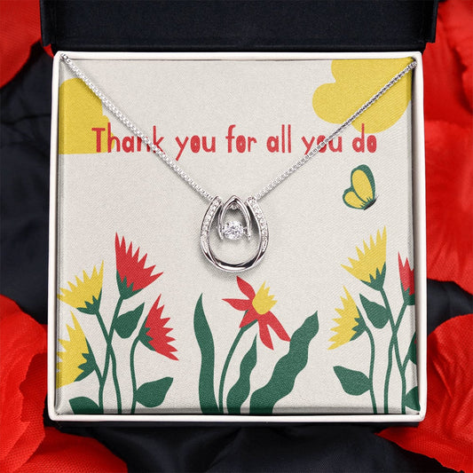 Thank You for All You Do Necklace Gift, Jewelry Gift, Hero Gift, Thank you Gifts