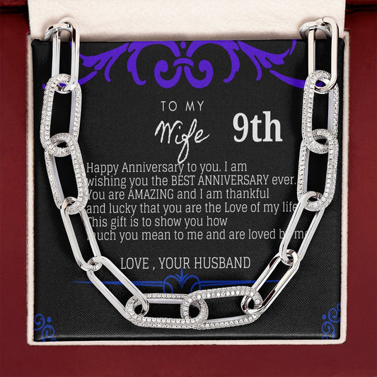 9th Year Anniversary Gift for Wife