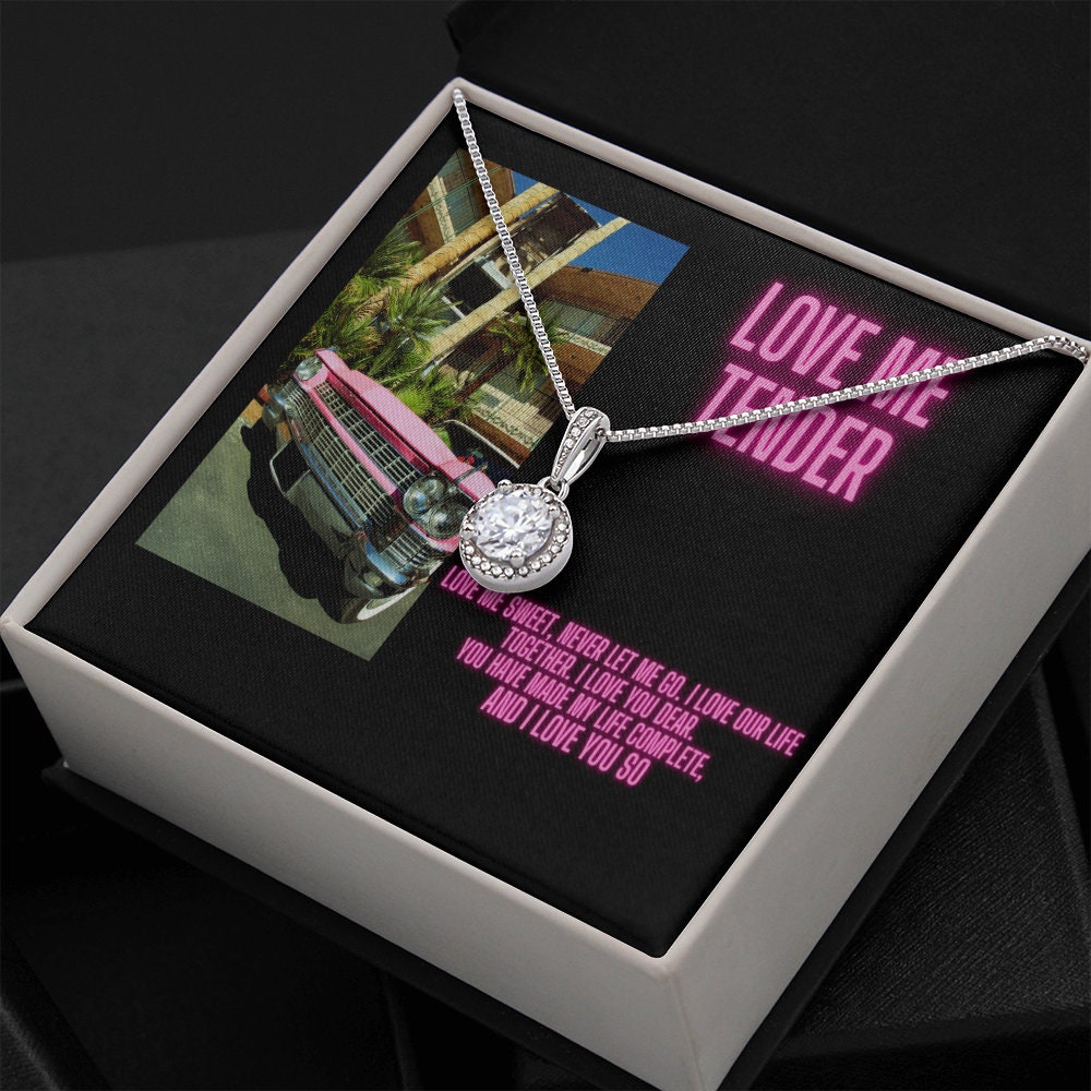 Elvis Presley Necklace Charm, Love Me Tender, Elvis Inspiration, Elvis Fans, Pink Cadillac Gift