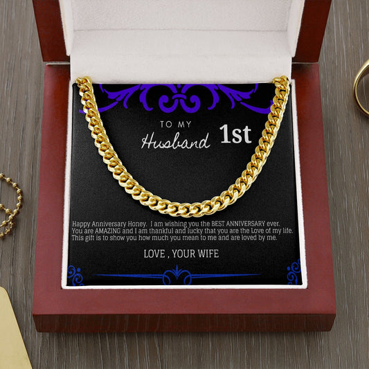 1st Year Anniversary Gift for Husband, First Wedding Anniversary Gift for Husband