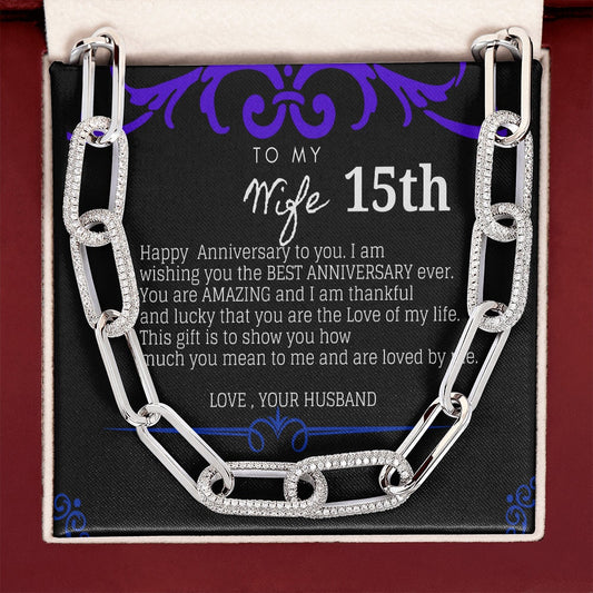 15th Year Anniversary Gift for Wife, Steel Anniversary Gifts for Wife
