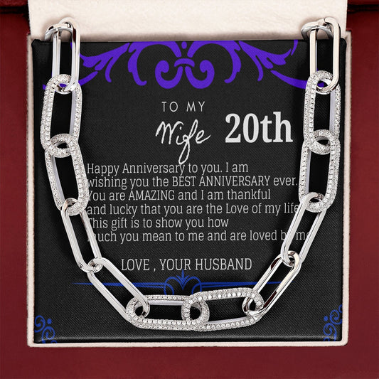 20th Year Anniversary Gift for Wife, Steel Anniversary Gifts for Wife