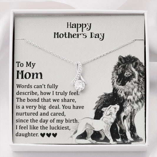 MOTHER DAY, Mother's Day Necklace, Message Card Mom, Alluring Beauty Necklace