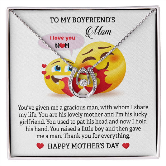 MOTHER DAY, Mother's Day Necklace, Message Card Mom, Boyfriend's Mother