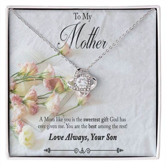 BIRTHDAY MOM Necklace, To A Beautiful Mom, To My Mother, Gift Mother