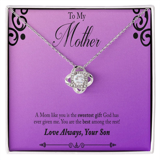 BIRTHDAY MOM Day Necklace, To A Beautiful Mom, To My Mother, Gift Mother