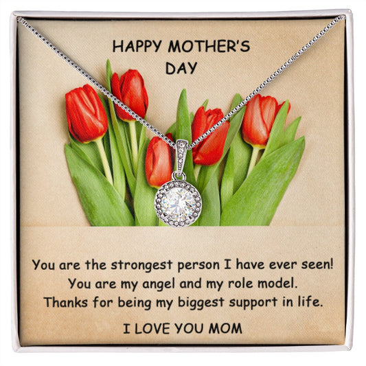 MOTHER DAY, Mother's Day Necklace, Message Card Mom, Eternal Hope Necklace