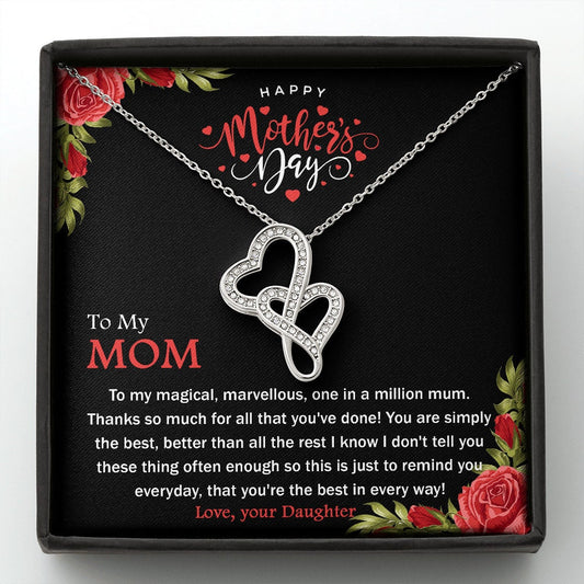 MOTHER DAY, Mother's Day Necklace, Message Card Mom, To My Mother, Women's Gift