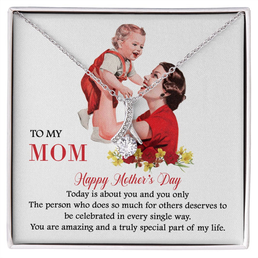 MOTHER DAY, Mother's Day Necklace, Message Card Mom, Mom Gift, Mother's Day Gifts